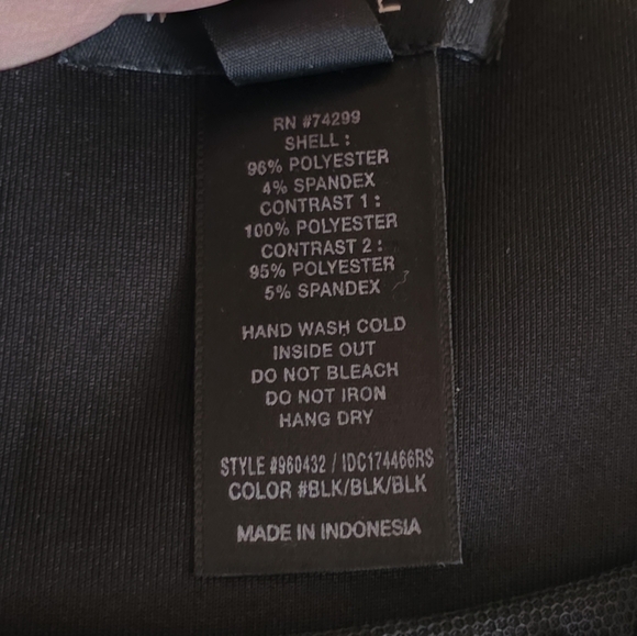 En Focus Black Beaded Neck Chiffon Cocktail Dress 14W Plus Size Formal - Picture 9 of 9